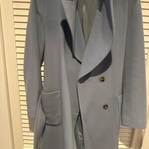Reiss Women's Light Blue Trench Coat